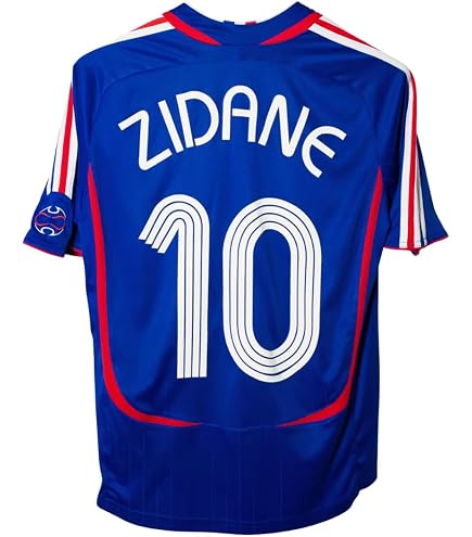 Amazon.com: France Zidane #10 Retro Men's Soccer Jersey Fan