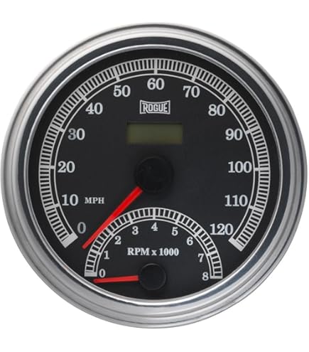 Harley-Davidson スピードメーター 120 MPH Amazon.com: Biker's Choice FL Type Speedometer with Domed Glass