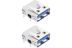 The Lord of the Tools 2Pcs Console USB Port Connector Replacement Compatible with PS5 Game Console USB Charging Port Electrical Accessories Metal