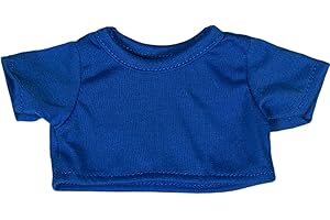 STUFFEMS TOY SHOP Royal Blue T-Shirt Fits Most 8"-10" Webkinz, Shining Star and 8"-10" Make Your Own Stuffed Animals and Build-A-Bear
