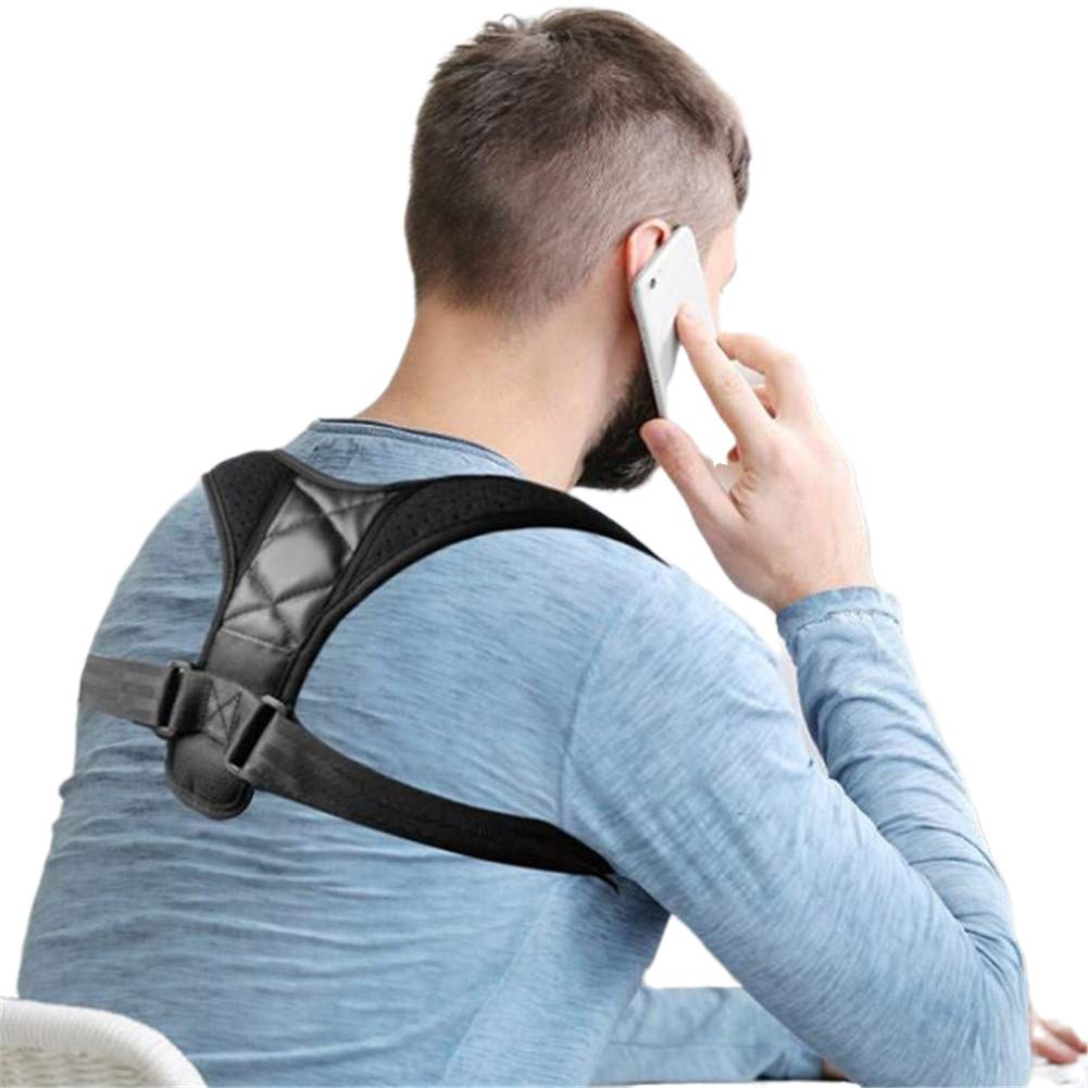 feifanshop Posture Corrector for Men and Women - Comfortable Upper Back Brace, Adjustable Back Straightener Support for Neck, Back & Shoulder