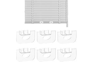 6/8 Pack Cordless Honeycomb Shade Lift Handles, Transparent Mini Blind Lift Handle Compatible with Graber, Cellular Shades Ma