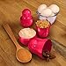Fred M-CUPS Red Matryoshka Dry Measuring Cups, Set of 6
