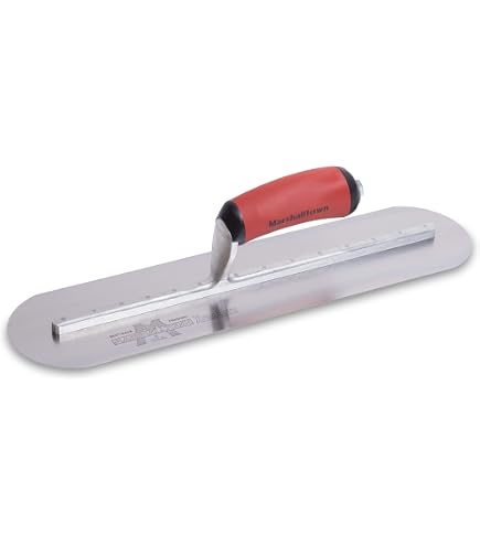 Kraft CFE279BK Kraft 16 X 4 Elite Series Five Star Blue Steel Pool Trowel With Cork Handle – Voomi Supply