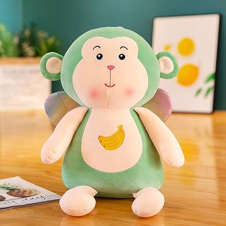 Amazon Co Jp 猿 抱きまくら ぬいぐるみ 抱っこクッション つばさあり サル キュート 萌え萌え ふんわり 部屋飾り 置物 店飾り スーパーソフト 飾り 女の子 男の子 バレンタインデー 入園式 読書枕 添寝枕 ブラウン おもちゃ