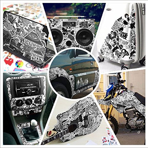Naisidier Car Decals Vinyl's Bumper Stickers Graffiti Decals for Personalize Laptops, Skateboards, Luggage, Cars, Bumpers, Bikes, Bicycles - Random Sticker Pack (100pcs) - Thumbnail 6
