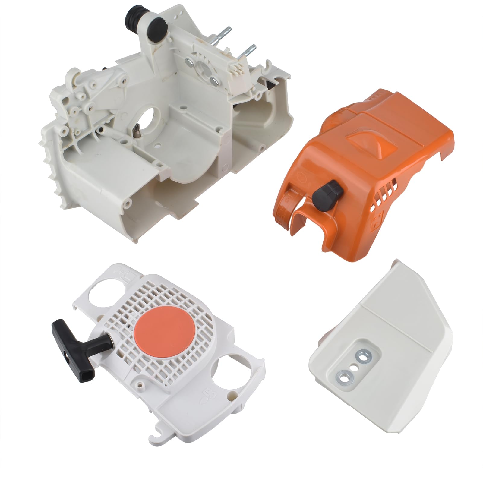 Cancanle Crankcase Engine Shroud Clutch Cover Recoil Starter Kit For STIHL MS180 MS170 018 017 Chainsaw Parts