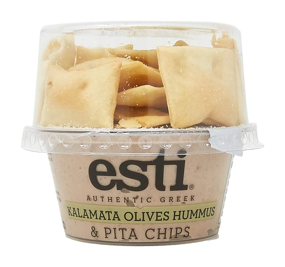 Esti Foods Kalamata Olives Hummus & Pita Chips, 4.59 oz