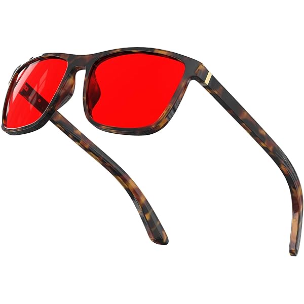 Amazon.com: SHINU Red Lens Glasses Better Sleep Orange Lens