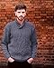 Ireland's Eye Mens Irish Wool Sweater, Made In Ireland, 100% Pure Irish Wool, Aran Sweater, XL
