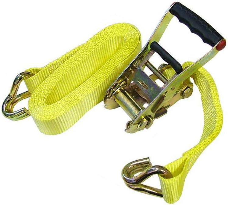 Faithfull TDTRUCK82 4500kg Trucker Breaking Strain Ratchet Tie Down, Multicoloured, 8m x 50mm