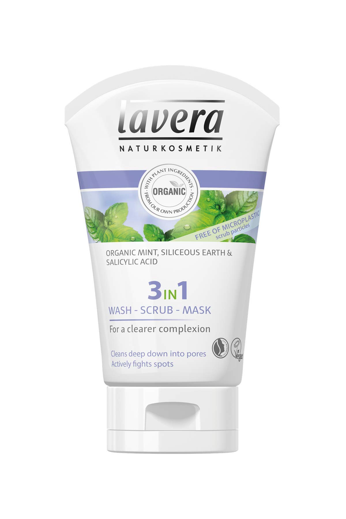 lavera 3in1 Wash-Scrub-Mask ∙ Cleans Deep Down The Pores ∙ For a Clearer Complexion ∙ Vegan ✔ Organic Skin Care ✔ Natural & Innovative Cosmetics ✔ 125ml