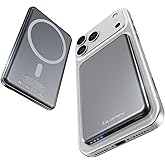 [0.3" Ultra Slim] [Alloy-Made] ULiXWH for Magsafe Portable Charger for iPhone, 2025 Upgrade 5000mAh Fast Charging Magnetic Power Bank, Wireless Battery Pack for iPhone 17 Air 16 15 Pro Max 14 13, Grey