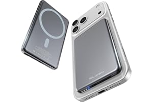 [0.3" Ultra Slim] [Alloy-Made] ULiXWH for Magsafe Portable Charger for iPhone, 2025 Upgrade 5000mAh Fast Charging Magnetic Power Bank, Wireless Battery Pack for iPhone 17 Air 16 15 Pro Max 14 13, Grey