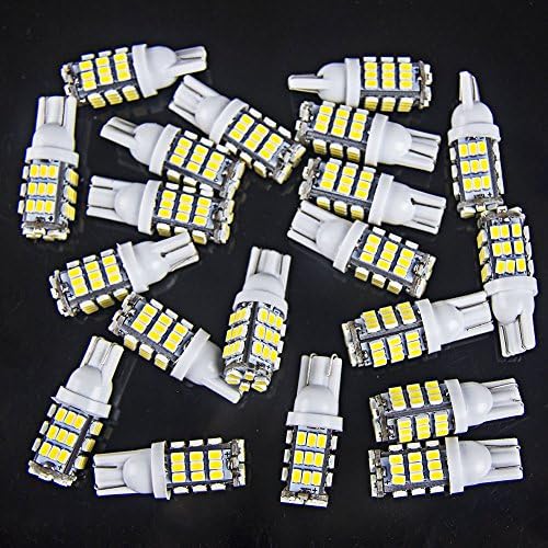 20x Xenon White T10/921/194 RV Trailer 42-SMD 12V Backup Reverse LED Lights Bulb
