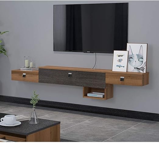 Zxyy Wall Mounted Tv Cabinet With Drawer Wall Shelf Floating Shelf