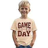 GLIGLITTR Boys Game Day Shirts Kids Football Sunday Tshirt Football Season Tee Team Sports Fans Lover Short Sleeve Tops 6-11Y