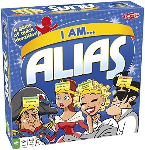 Tactic Games US I Am Alias Board Games, Blue, 9.75" x 2.42" x 9.75"