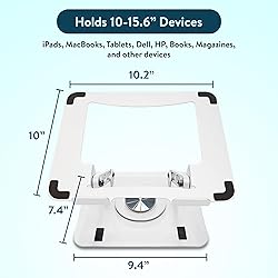 Swivel Laptop Stand for Desk, Adjustable Laptop