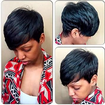 Amazon Com Clearance 8 Inch Short Pixie Cut Hair Natural