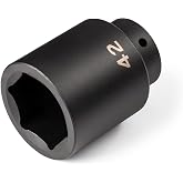TEKTON 1/2 Inch Drive x 42 mm 6-Point Impact Socket | SID23142 | Deep