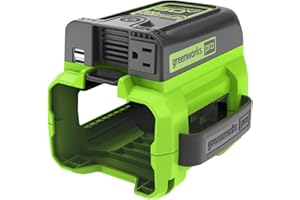 Greenworks Pro 60V (300 Watt) Power Inverter, Tool Only - 2 USB Ports and (1) 120V AC Outlet for Charging Small Electronics, 