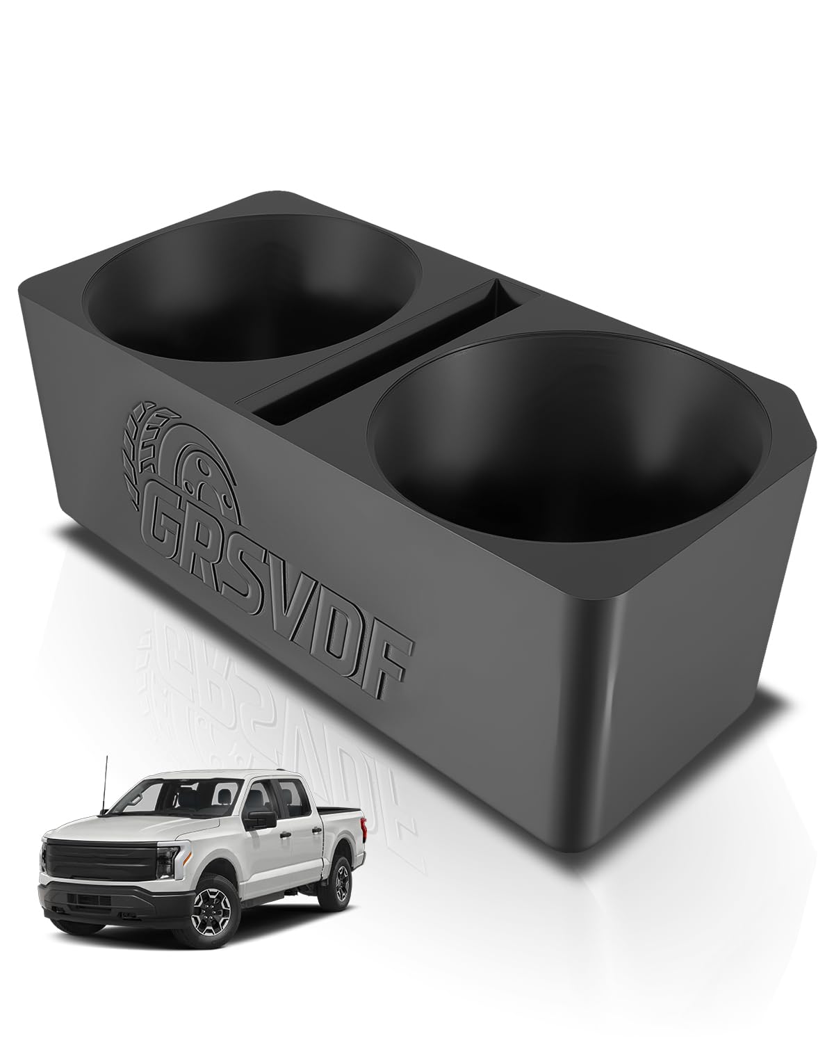 Photo 1 of Console Cup Holder Insert Compatible with Ford F150 2015-2020 Gen 13, Middle Console Cup Attachment Organizer Driver Side Compatible with Yeti Stanley or Other Tumblers