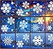 Snowflake Window Clings for Glass Windows Christmas Decorations, White Snowflakes Window Decals Reusable, Winter Snowflake Decals Window Cling, Snow Christmas Decor Gift for Kids [10 Sheets, 200+pcs]