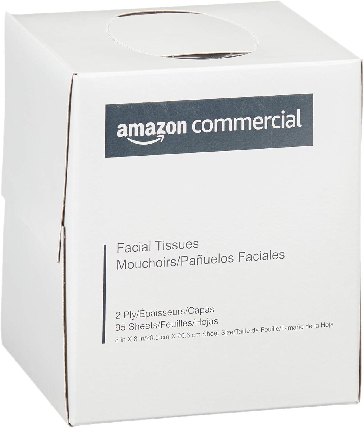 Facial Tissue Cube Box, 95 Sheets per Box