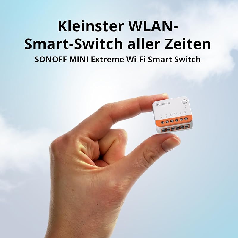 MINIR4 Wlan Smart Schalter 2 Wege 4PCS - Smarte Lichtschalter mit Timing-Funktion, Relay Split Mode, 2.4G WiFi, Neutralleiter erforderlich, Funktioniert mit Alexa/Google Home/eWeLink App