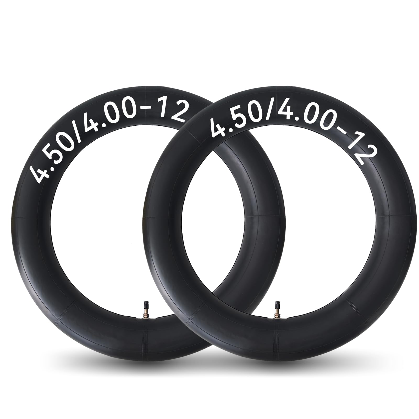 Photo 1 of (fair) HXYCNNA 2 Pack 4.50-12 4.00-12 Inner Tube Heavy Duty with TR13 Straight Stem for Golf Carts Tractor Hand Trucks, Wheelbarrows, Mower
