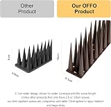 OFFO Bird Spikes High 10cm Pigeon Deterrent 12m Brown view 2