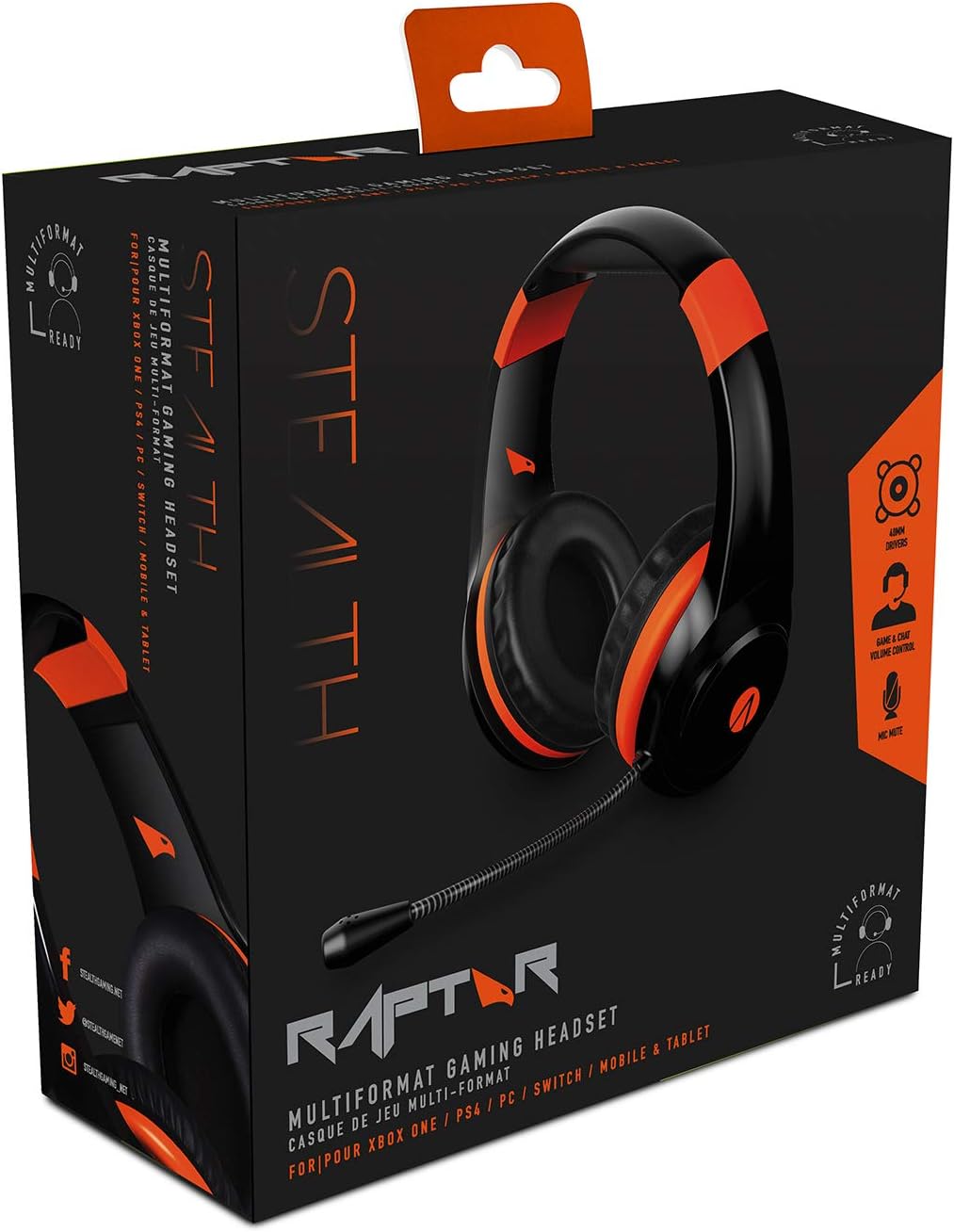 STEALTH RAPTOR Gaming Headset for XBOX, PS4/PS5, Switch, PC