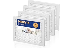ALIVEAIR 9 x 11 x 1 Dehumidifier Filter MERV 13 Compatible with Santa Fe Compact2, Compact70, Ultra70 Dehumidifier, UA 65H, # 4029748 Dehumidifiers Replacement Parts (4-Pack)