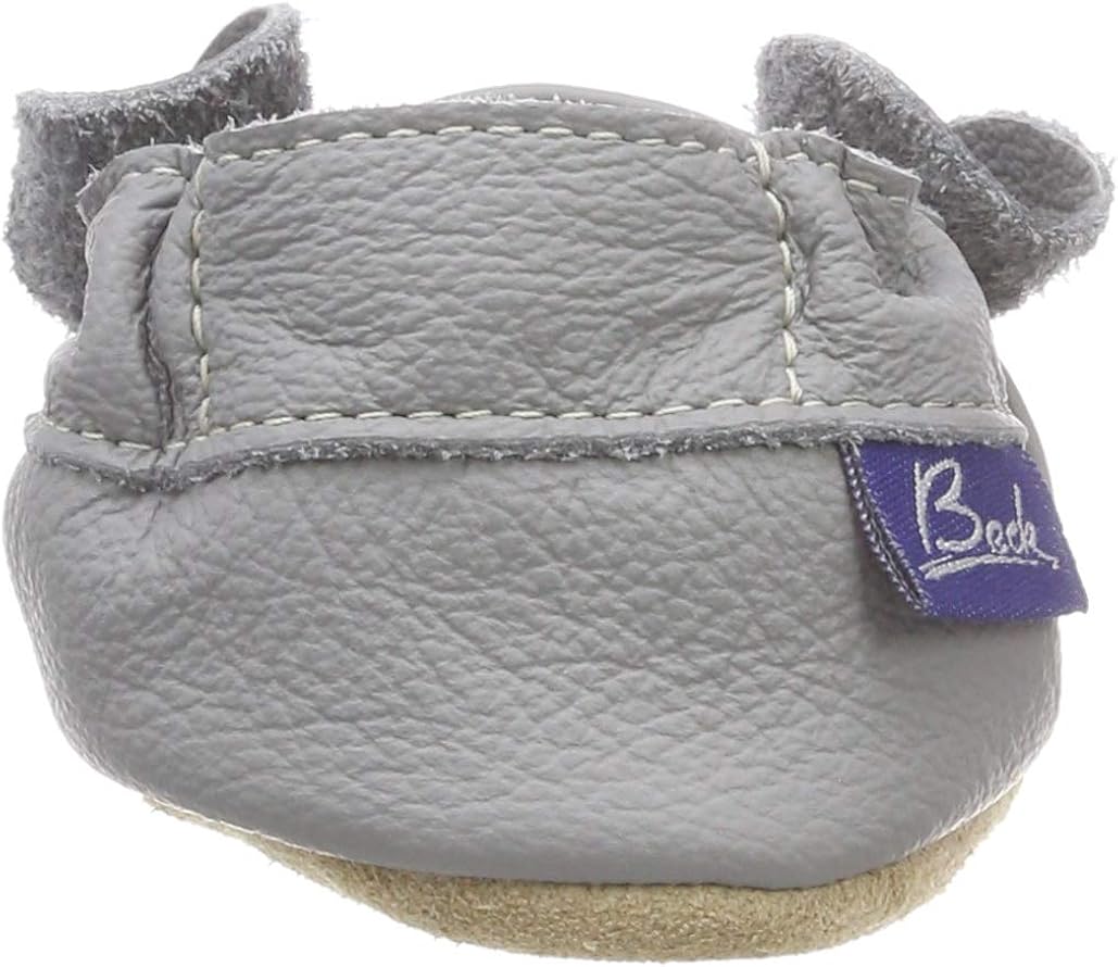 Beck Unisex baby Little Mouse Crawling shoes, Grey, 1 UK Child, Gray - Image 4