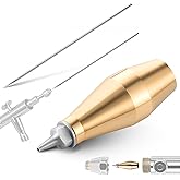 0.35mm Airbrush Nozzle and Needle Compatible with Iwata Eclipse, 1 Pack | Compatible with Iwata Eclipse Cs, Bs, SBS, Fluid Needle E3 Airbrush, Brass &amp; Spring Steel, for Painting Modeling Decor Makeup