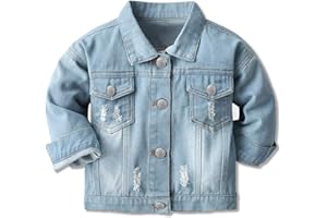 Cromoncent Toddler Denim Jacket for Boys Girls
