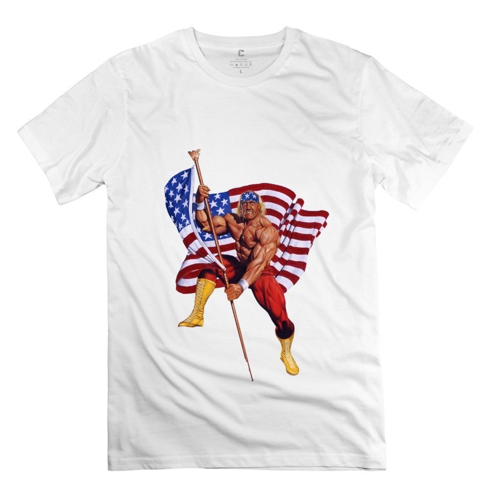 Geek Hulk Hogan Old Glory Flag Men's Tee RoyalBlue