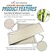 Slick- Exfoliating Loofah Back Scrubber for Shower, Back Scrubber for Shower for Men, Back Washer for Shower for Women, Back Loofah, Back Exfoliator, Shower Back Scrubber for Men, Loofah with Handle