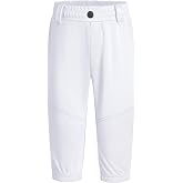 MIVEI 2T 3T 4T 5T to 16Years Toddler Baseball Pants Youth Boys Tball Pants | Kids T Ball Pants, Girls' Softball Pants, Knicker Baseball Practice Pants with Drawstring, Double-Knee, Belt Loops, UPF 50+
