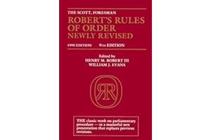 Robert's Rules Of Order Newly Revised