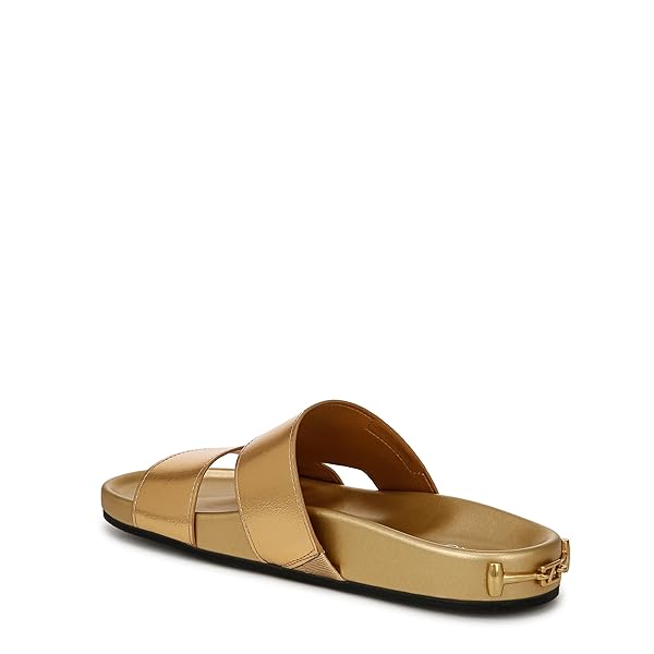 FRANCO SARTO WOMENS BRITT SLIDE SANDAL GOLD 8 M