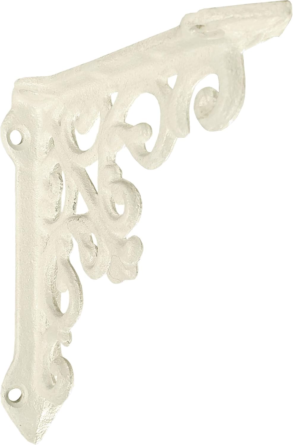 NACH js-90-061AW Cast Iron Victorian Shelf Mount Bracket, Small 4.92 x 1.18 x 4.92 Inches, White, 4 Pack: Home Improvement