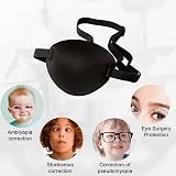 AWAVM Eye Patch 2Pcs Adjustable Medical Patch for Left or Right Eye Black view 4