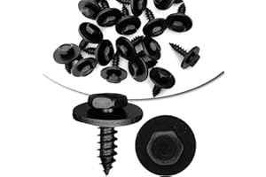 RYDOWENNA 20Pcs Hex Head Screw Bumper Cover Underfloor Coating Rear Trim Cover Underhood Shield 07147129160 Compatible with BMW E46 E60 E63 E66 E70 E71 E82 E83 E90