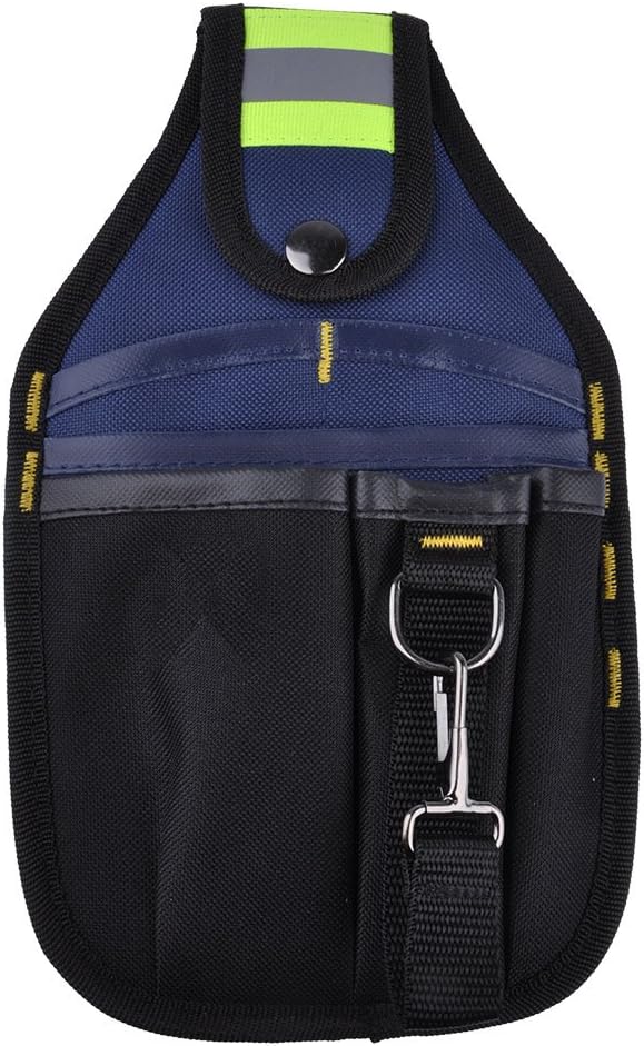 Huayang| Small Multi-pocket Maintenance Tool Pouch Multifunctional Canvas Electrician Repair Tool Bag Mini Work Organizer Waist Bag Technician's Belt Pouch, 10.3" x 5.9"