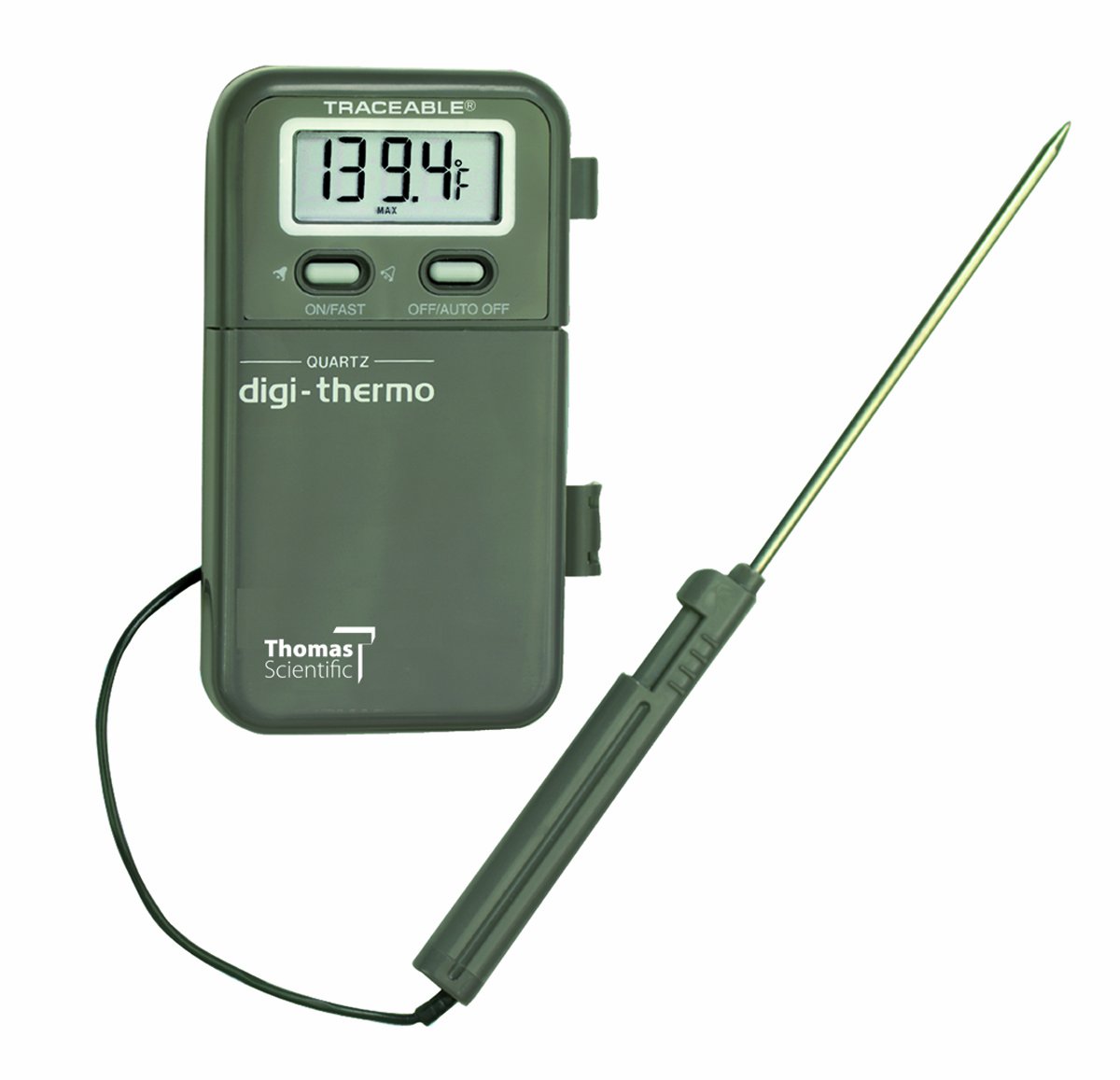 thumbnail interactive-video image 1 of Robinair 43240 Pocket Digital Thermometer - Fast, Accurate, With Probe Cover 1 of 11