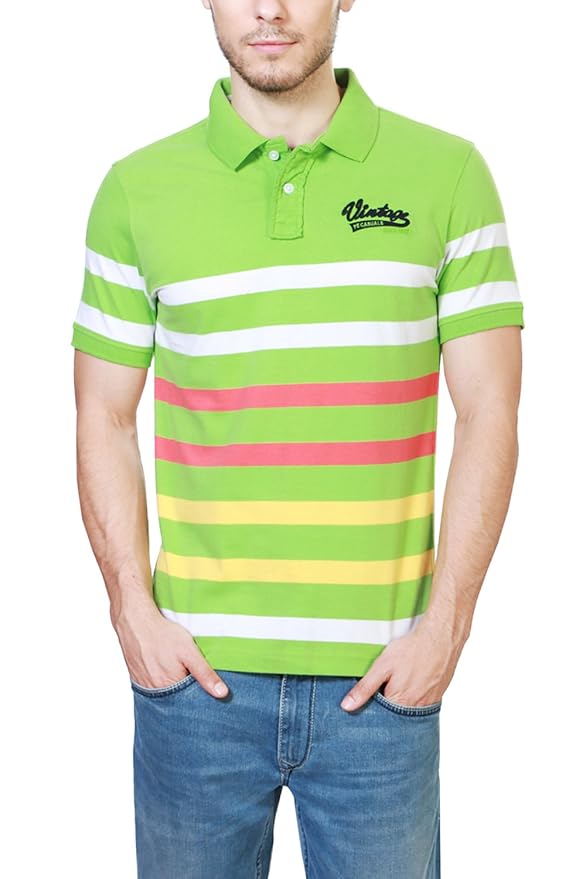 Buy Peter England Green Regular Fit TShirts_EKP51600597_XXXL at Amazon.in