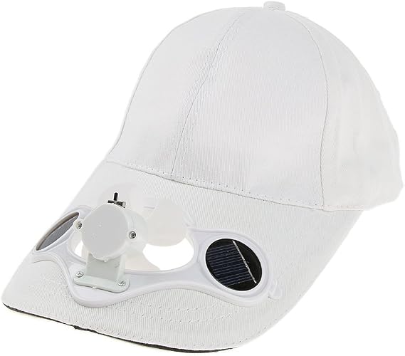 Chapeau De Soleil Avec Ventilateur Baoblaze - Alimentation Solaire Ou USB, Réglable, Pour Randonnée Et Sport