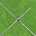 The Elixir Set of 2 Golf Alignment Stick Rods Training Aids + (2) 90 Degree Connector, 36 inches Rods fits in Your Golf Bag, Golf Swing Plane Aiming Putting Practice Trainer Aid Equipment Rod Sticks